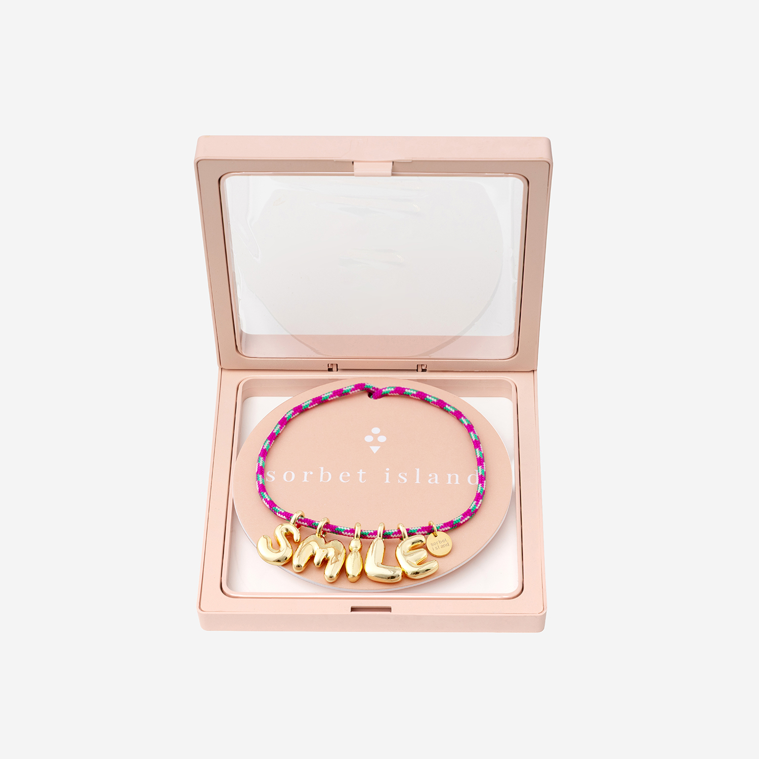 [SORBET ISLAND] Bracelet SS26 BUBBLELETTERSGOLDPLATEDSMILE