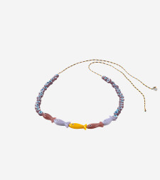 [SORBET ISLAND] Bracelet SS26 FISHGLASSBEADPINKPURPLE