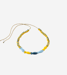 [SORBET ISLAND] Bracelet SS26 FISHGLASSBEADYELLOWBLUE