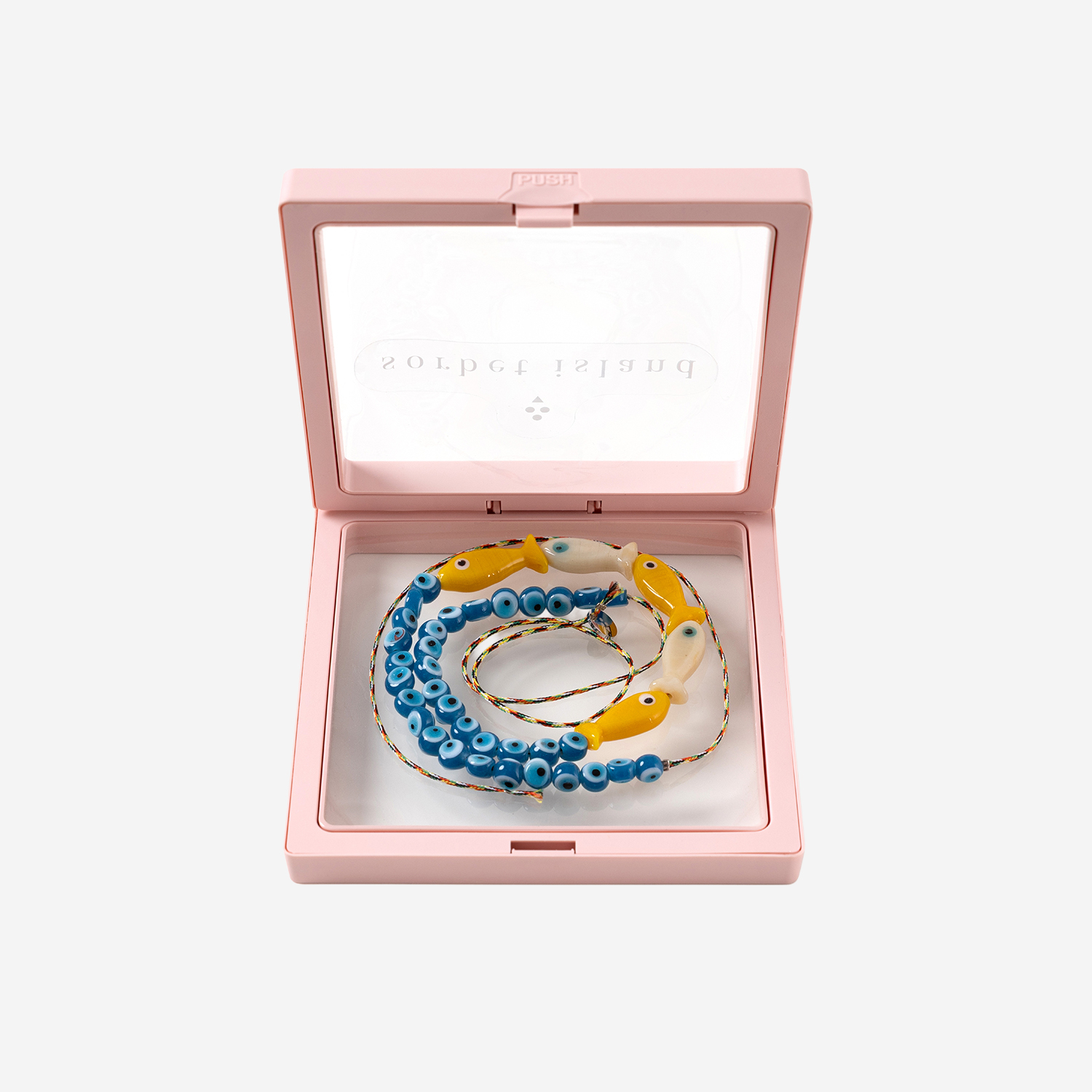 [SORBET ISLAND] Bracelet SS26 FISHGLASSBEADORANGEBEIGE