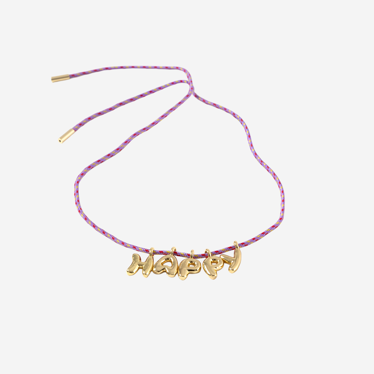 [SORBET ISLAND] Bracelet SS26 BUBBLELETTERSGOLDPLATEDHAPPY