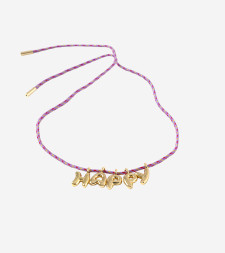 [SORBET ISLAND] Bracelet SS26 BUBBLELETTERSGOLDPLATEDHAPPY