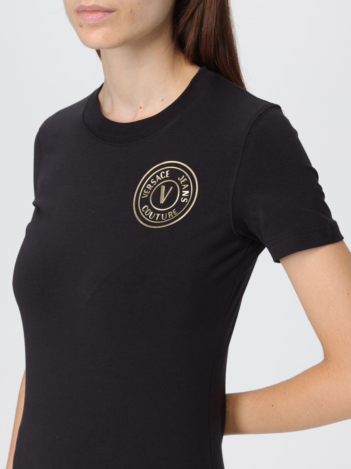 [VERSACE JEANS COUTURE] T-shirts Short Sleeve FW25 79HAHT01CJ03T G89