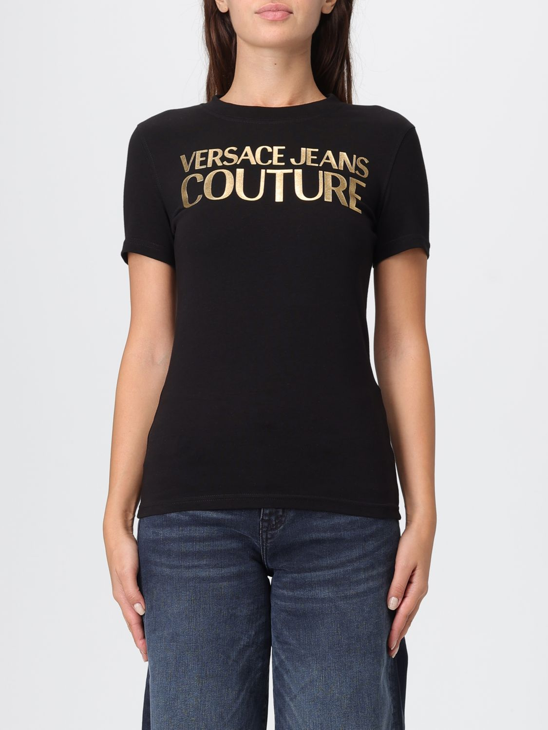 [VERSACE JEANS COUTURE] T-shirts Short Sleeve FW25 79HAHT02CJ03T G89