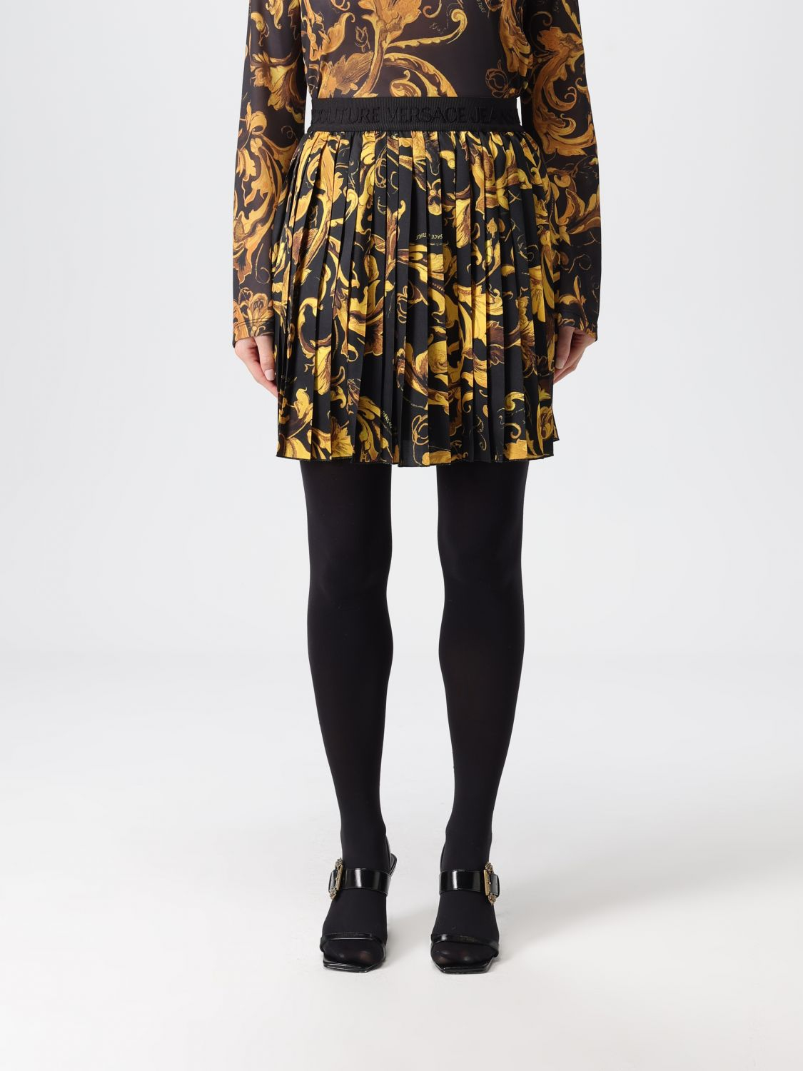 [VERSACE JEANS COUTURE] Mini skirt FW25 79HAE820NS704 G89