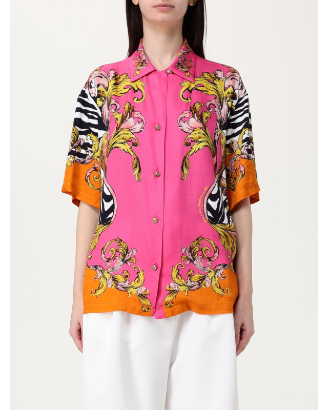[VERSACE JEANS COUTURE] Shirts Short Sleeve SS25 78HAL2P9NS646 494
