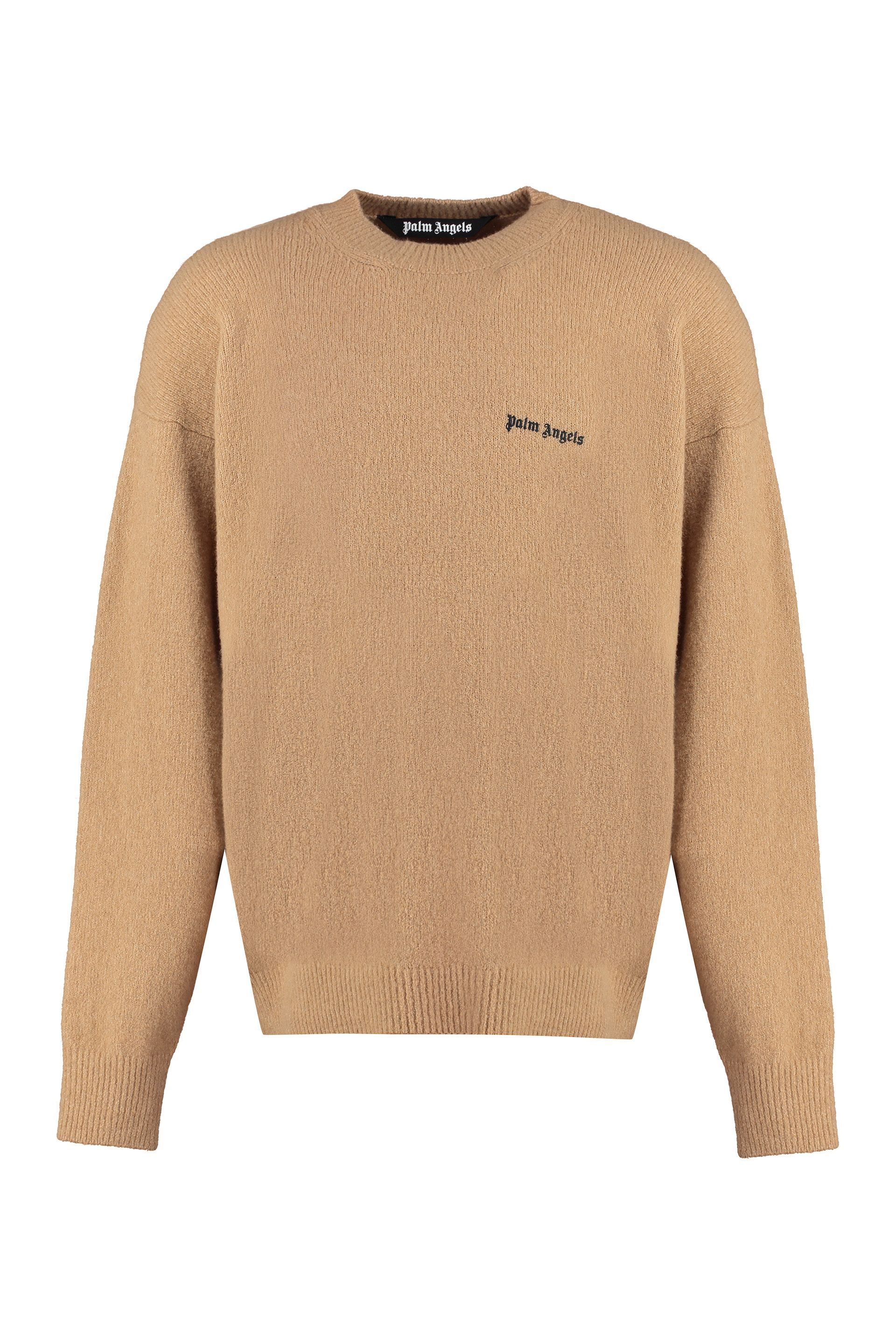 [Palm Angels] Knitwear FW23 PMHE054F23KNI0056210_CAMELBLACK