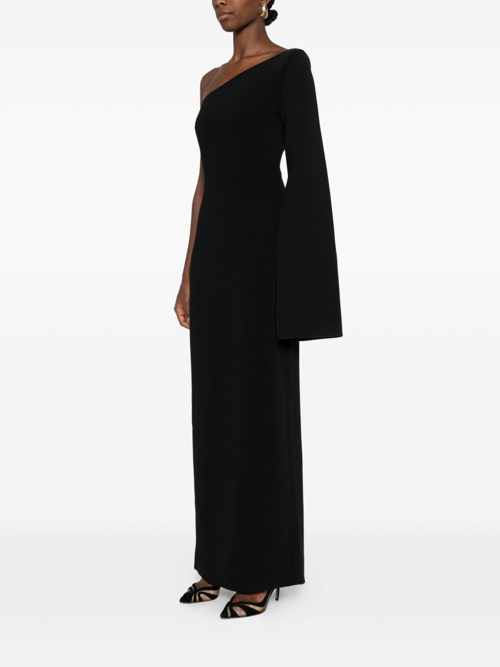 [Solace London] Long sleeve dress FW25 OS45029BLACK
