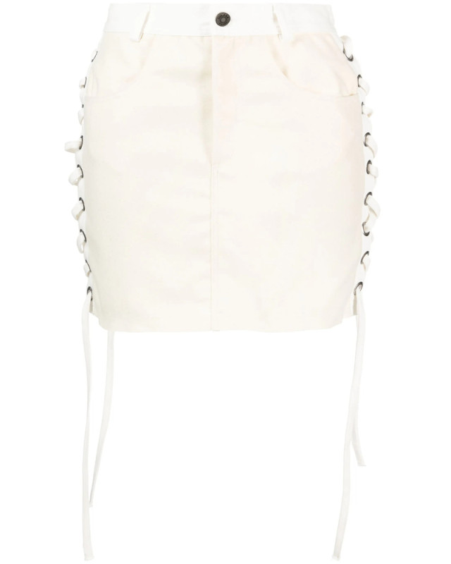 [Julfer] Mini skirt FW23 ALEX SKIRT  IVORY
