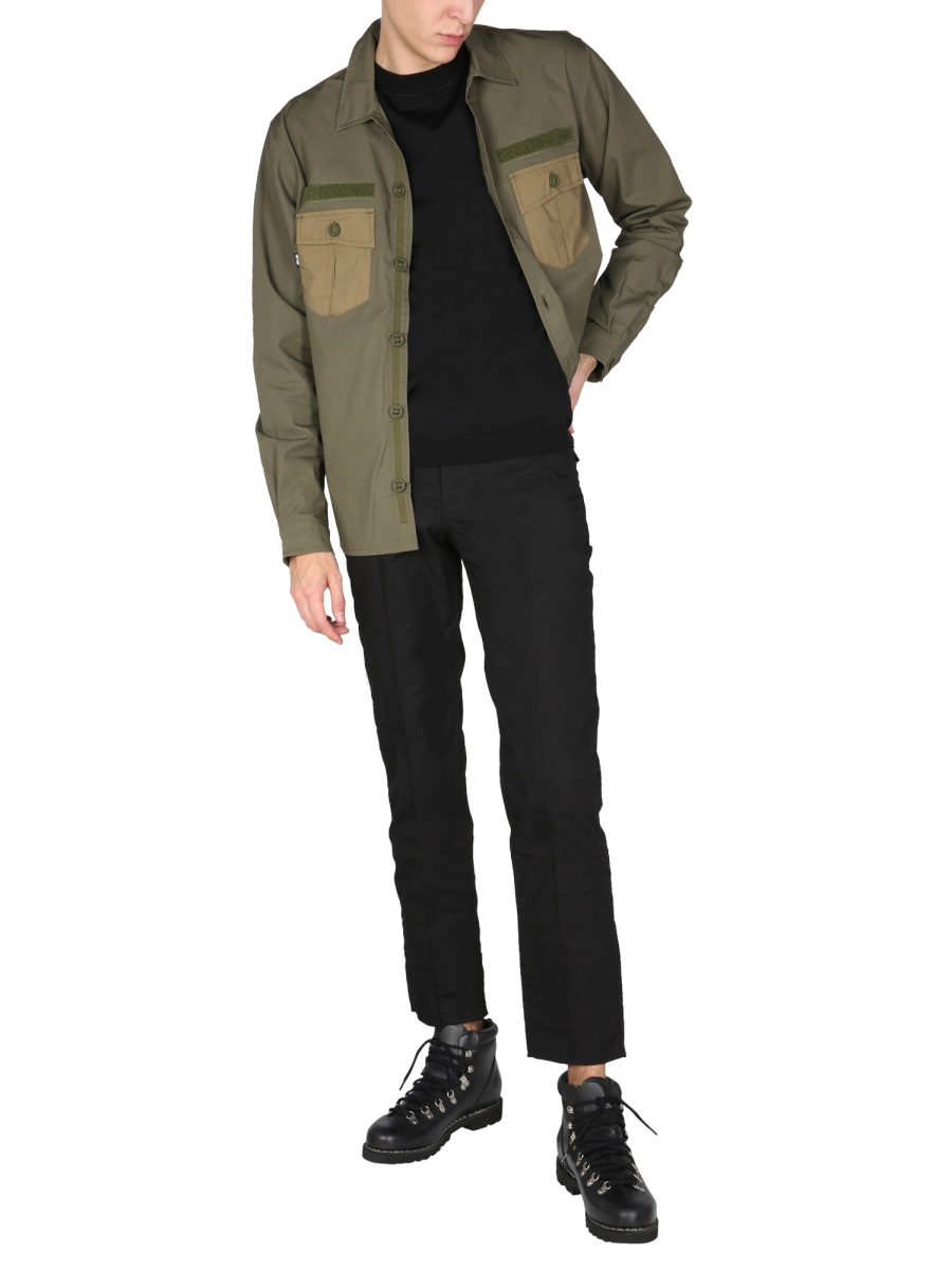 [ARKAIR] Shirts Long Sleeve FW21 A113AA-P_OLIVEGREEN