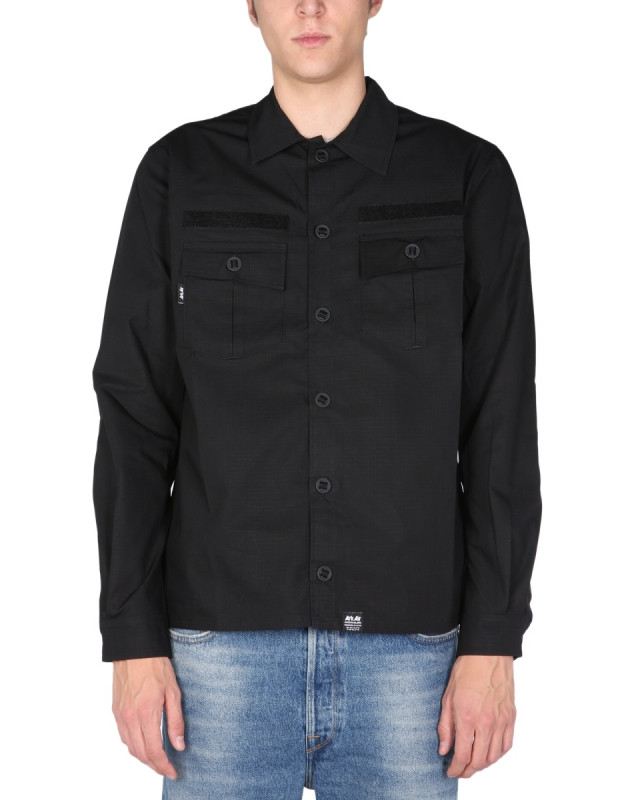 [ARKAIR] Shirts Long Sleeve FW21 A113AA-P_BLACK