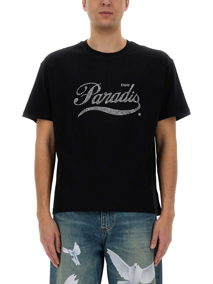 [3.paradis] T-shirts Short Sleeve SS25 SS25100_BLACK