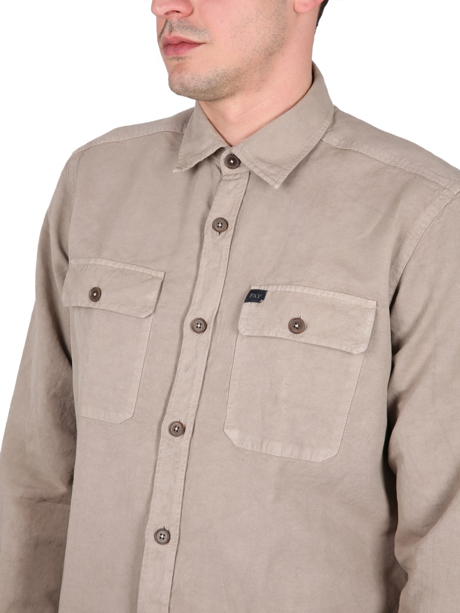 [Fay] Shirts Long Sleeve SS23 NCMA146260T_VBGC017