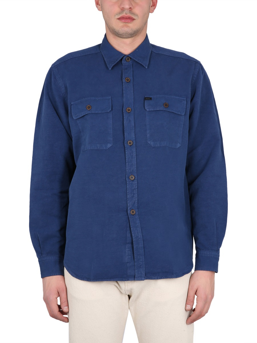 [Fay] Shirts Long Sleeve SS23 NCMA146260T_VBGU206