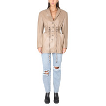 [The Mannei] Long sleeve dress FW22 IRBID_BEIGE