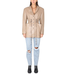 [The Mannei] Long sleeve dress FW22 IRBID_BEIGE