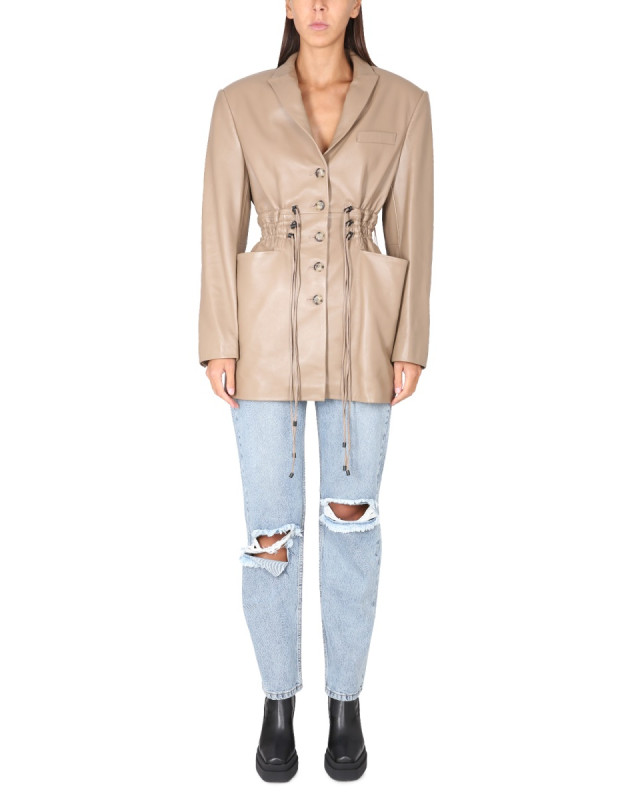 [The Mannei] Long sleeve dress FW22 IRBID_BEIGE
