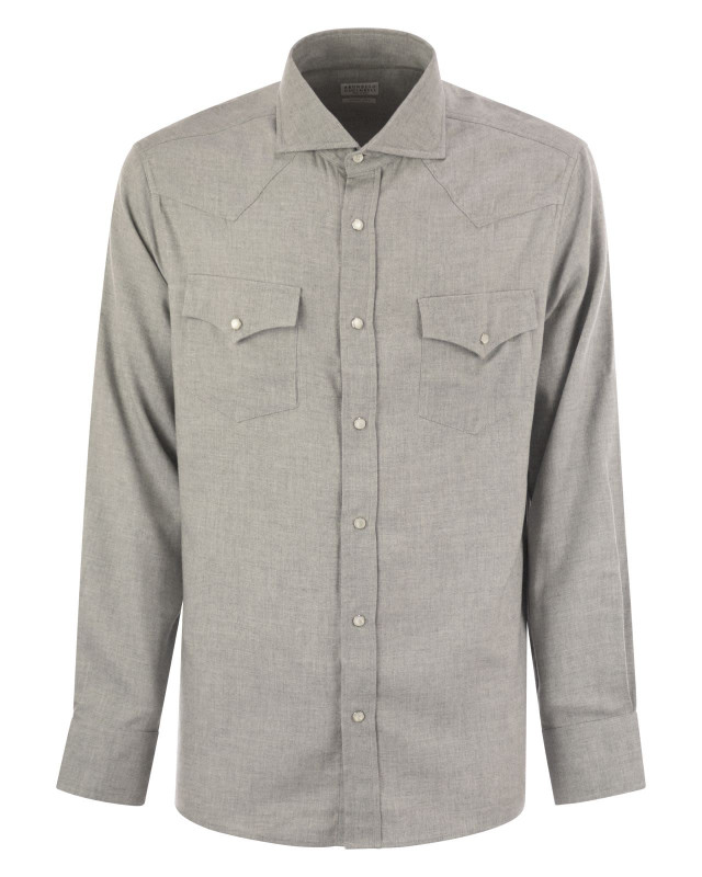 [Brunello Cucinelli] Shirts Long Sleeve FW25 MY6374008 C045