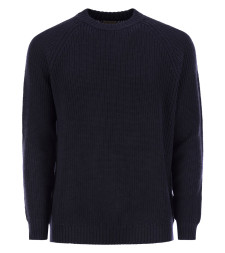 [Rakki] Knitwear FW25 REBEL GIROCOLLO WV BLU NOTTE