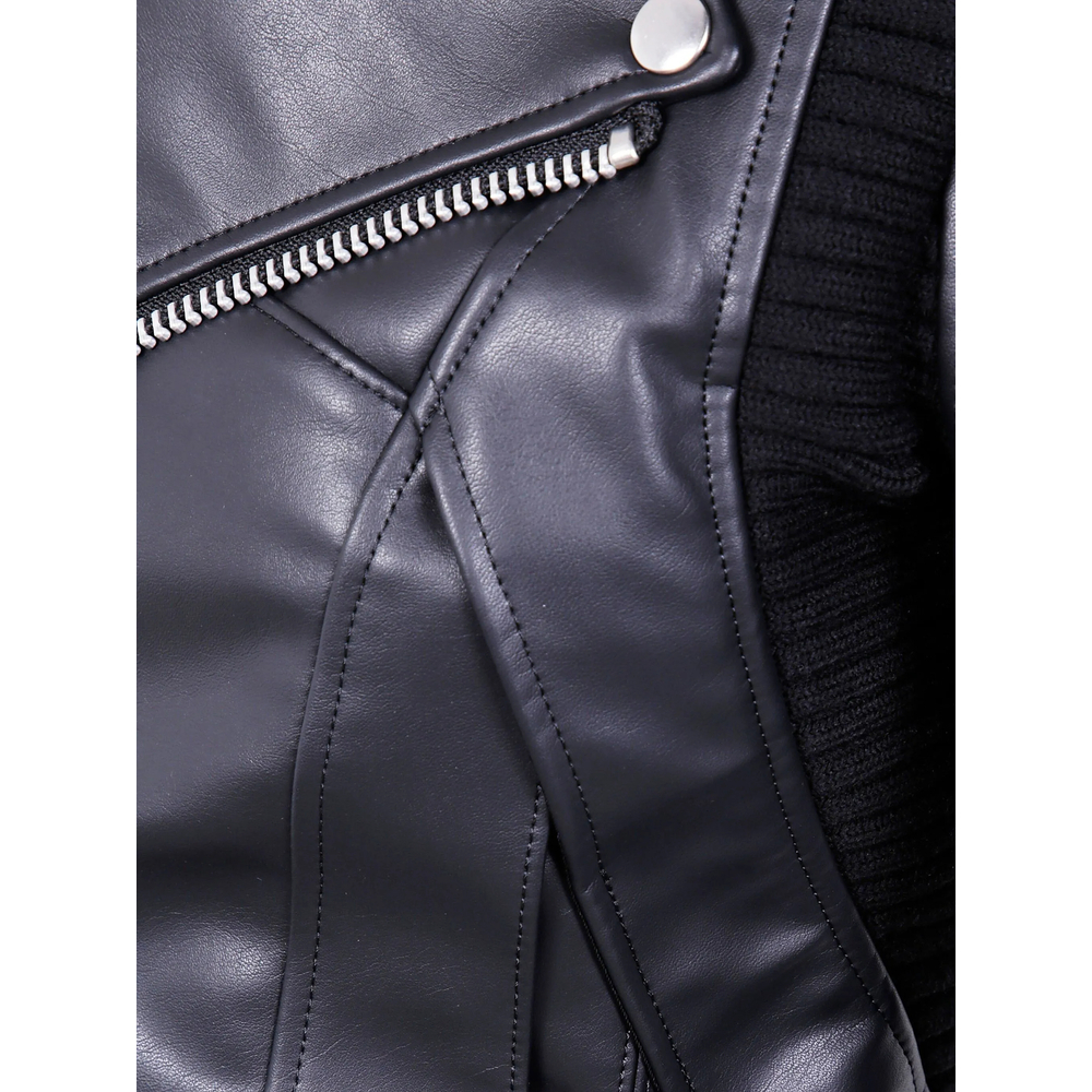 [Junya Watanabe] Leather Jacket FW25 JP-J007  BLACK