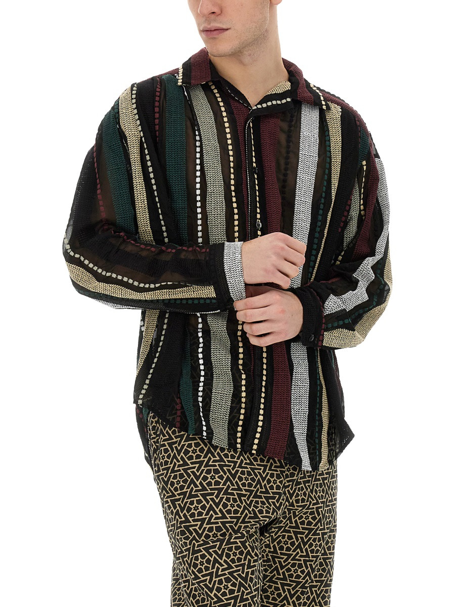 [AiE] Shirts Long Sleeve FW23 NS941_A-BLACK/MULTI