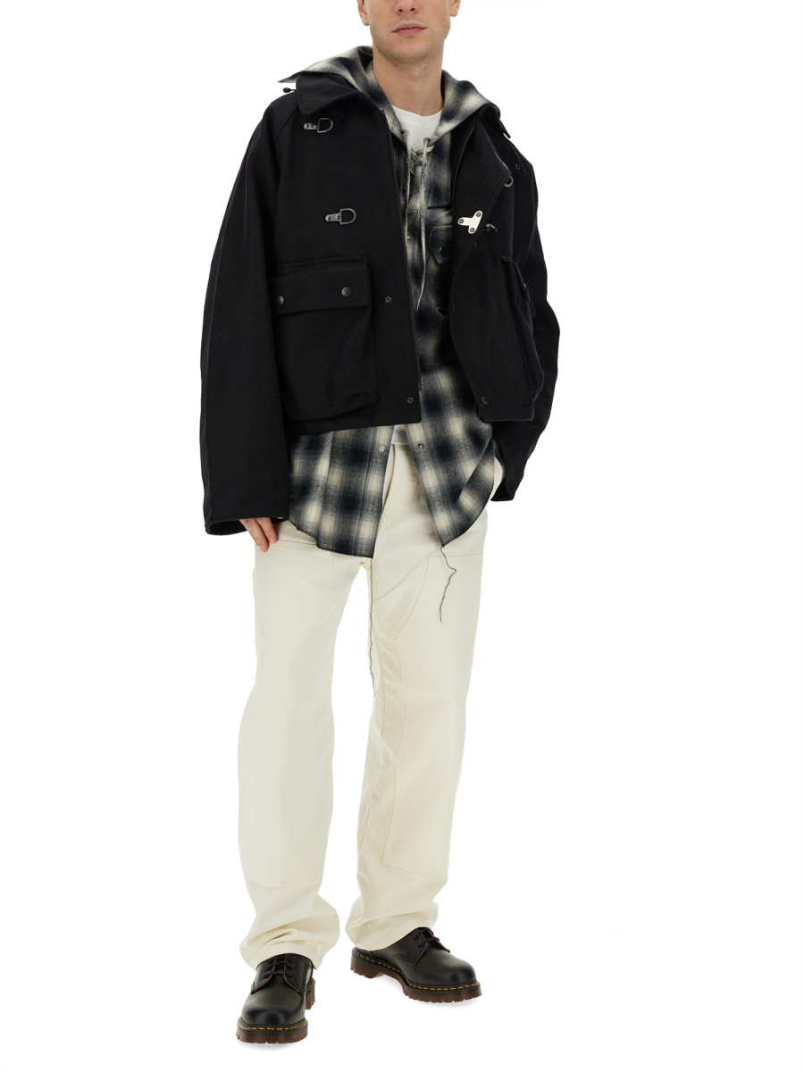 [AiE] Shirts Long Sleeve FW23 NS946_A-BLACK/WHITE