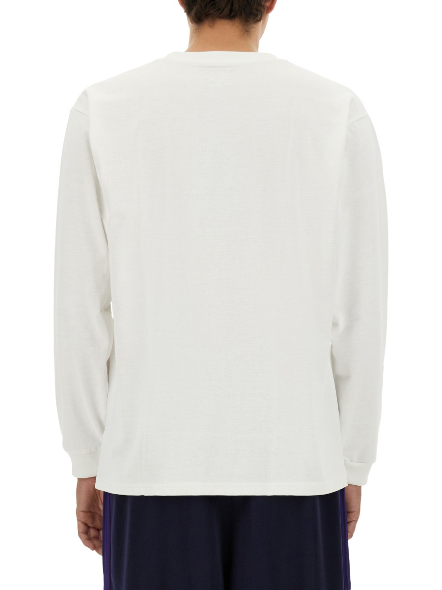 [Needles] T-shirts Long Sleeve FW23 NS272_A-WHITE
