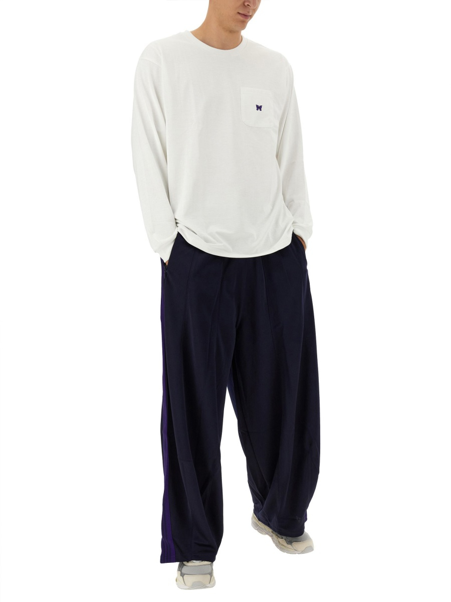 [Needles] T-shirts Long Sleeve FW23 NS272_A-WHITE