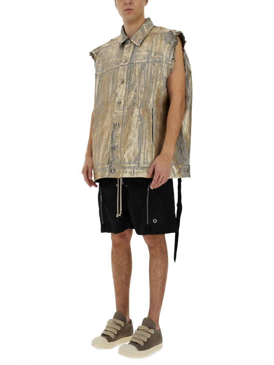 [RICK OWENS DRKSHDW] T-shirts Sleeveless SS25 DU01E3762_GMC02