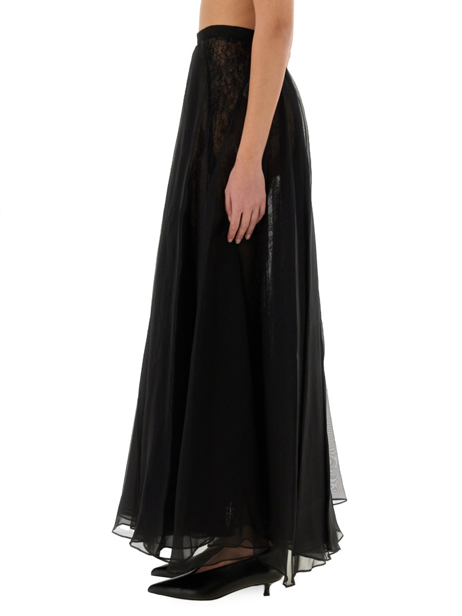 [Nina Ricci] Midi skirt SS25 25PCJU020SE0789_U9000