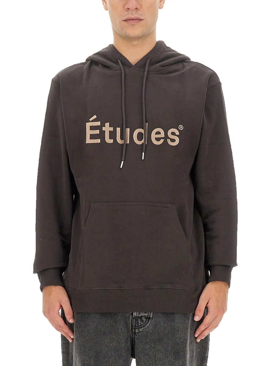 [etudes] Hoodie FW23 H23MM255A01570_DKBROWN