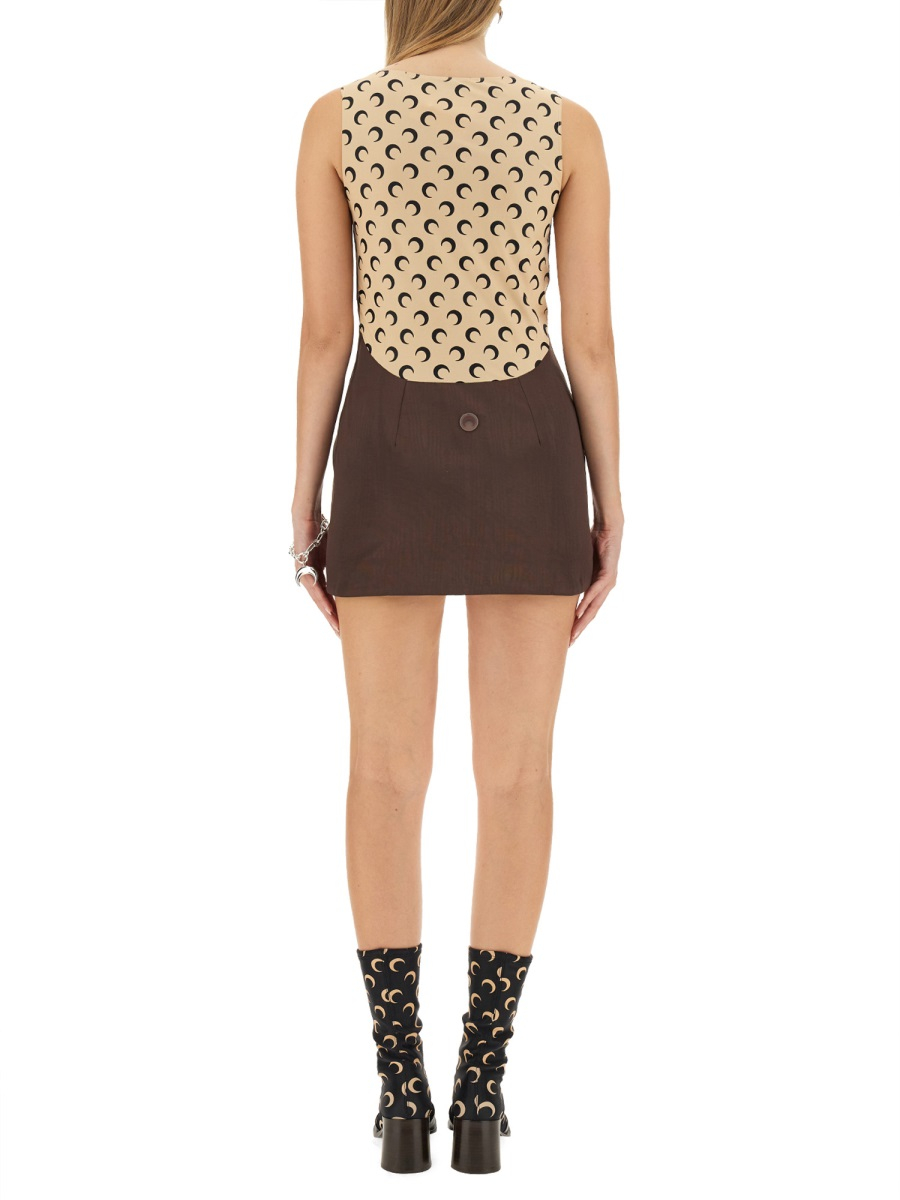 [MARINE SERRE] Sleeveless dress FW23 WDR052_CWOV0001BR50