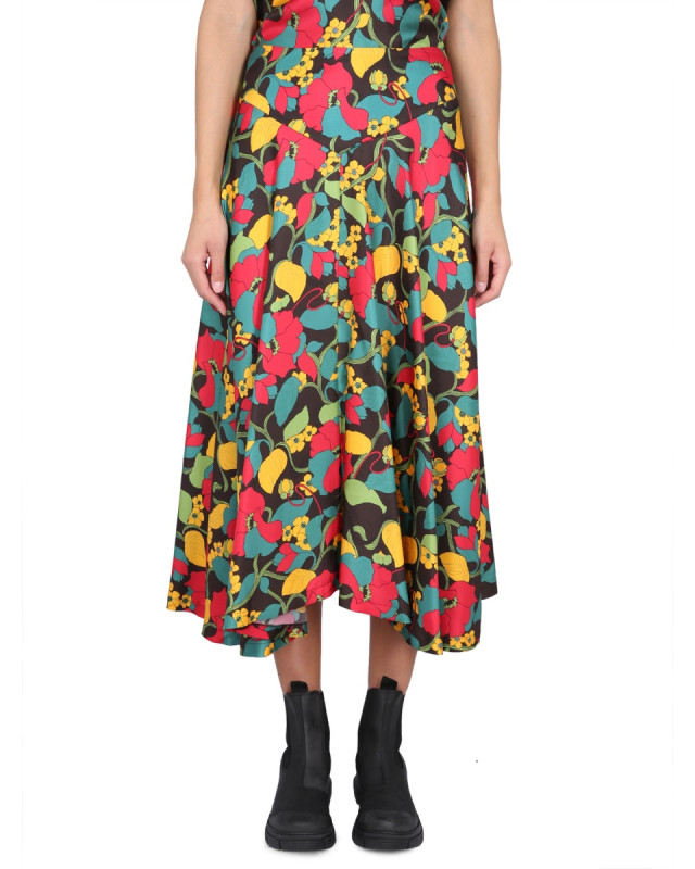 [LA DOUBLEJ] Midi skirt SS23 SKI0072_SIL001VIN0001