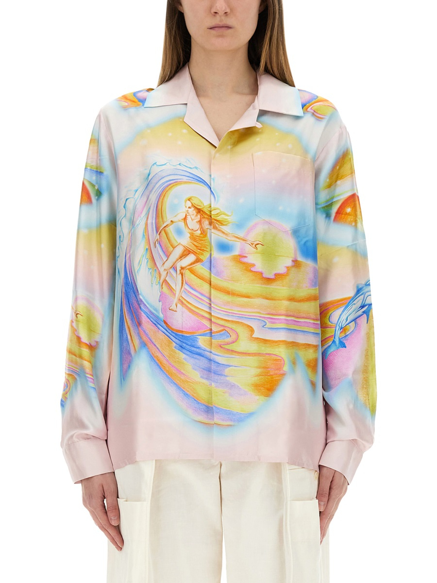 [Casablanca] Shirts Long Sleeve SS25 U-WS25-SH-006_05PSYCHEDELICNIRVANA