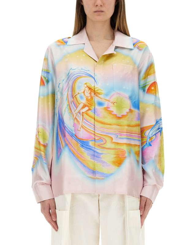 [Casablanca] Shirts Long Sleeve SS25 U-WS25-SH-006_05PSYCHEDELICNIRVANA