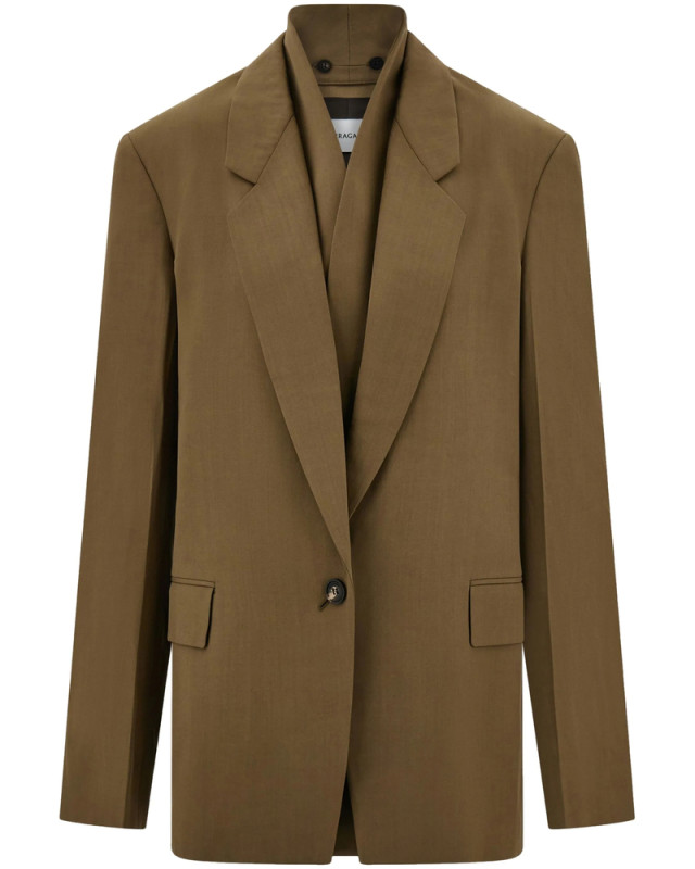 [Ferragamo] Blazer SS25 13G722 0782598 GREEN