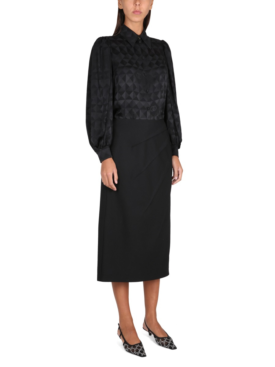 [Gucci] Midi skirt SS23 722055_ZAK6G1000