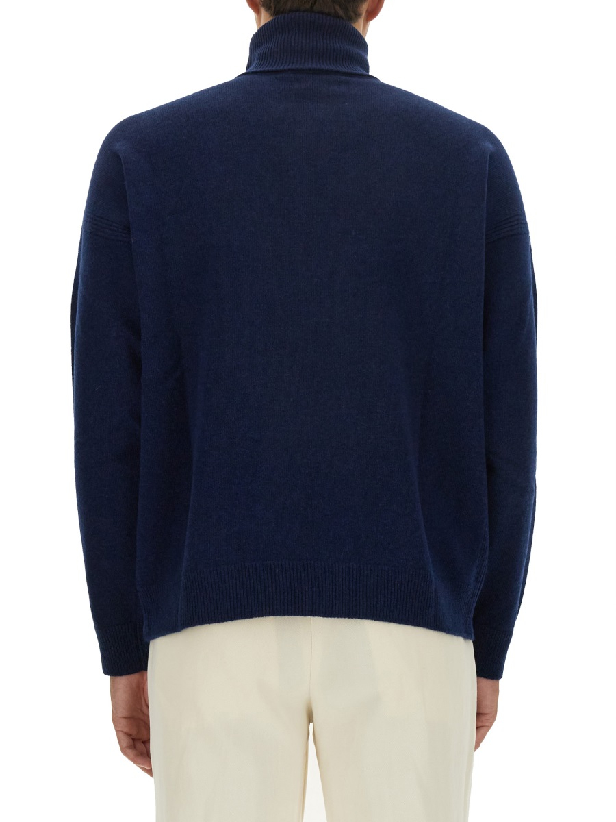 [MAISON KITSUNE] Knitwear FW23 LM00820KT1063_INKBLUE