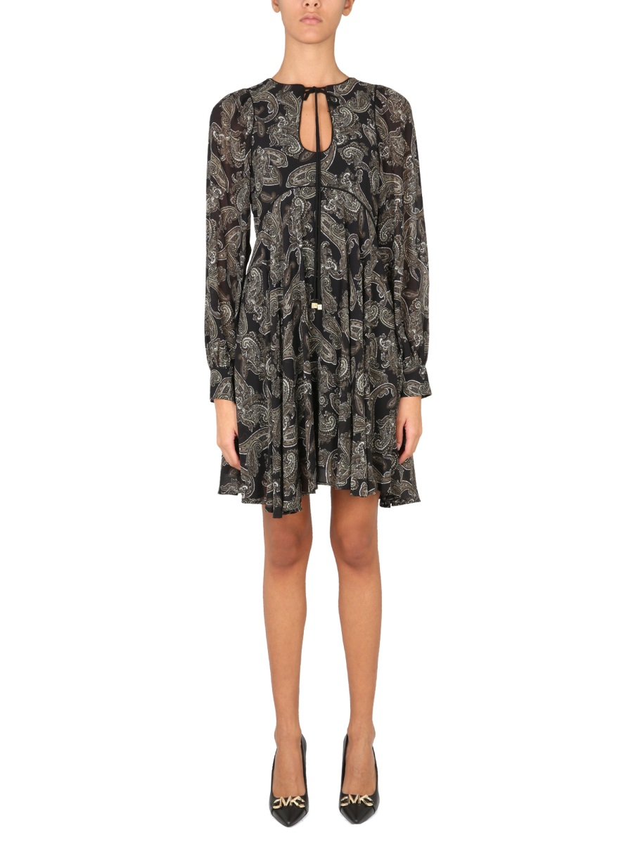 [MICHAEL BY MICHAEL KORS] Long sleeve dress FW22 MF2818O6RV_341OLIVE