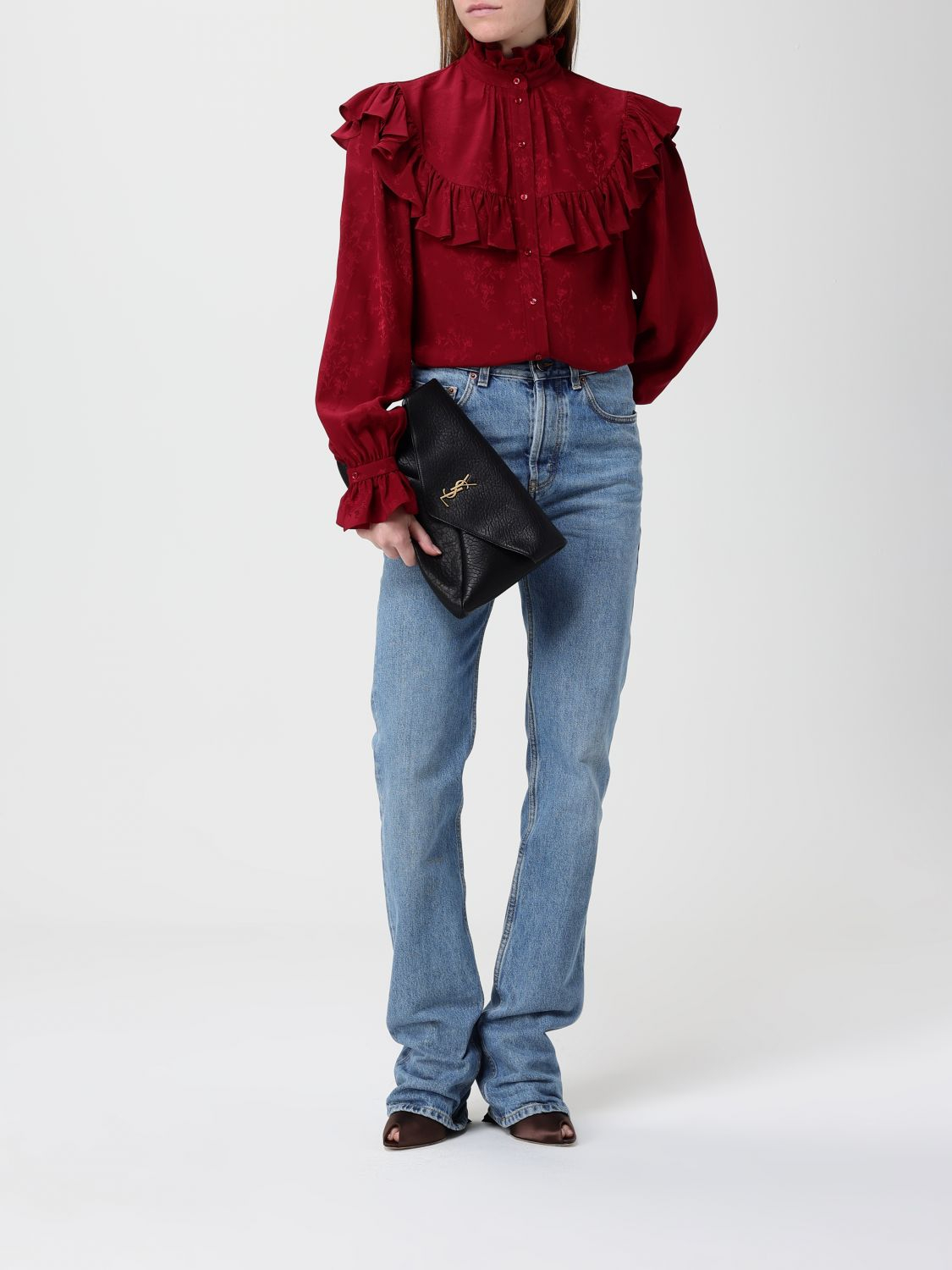 [Saint Laurent] Shirts Long Sleeve FW25 831783Y4K35 6067