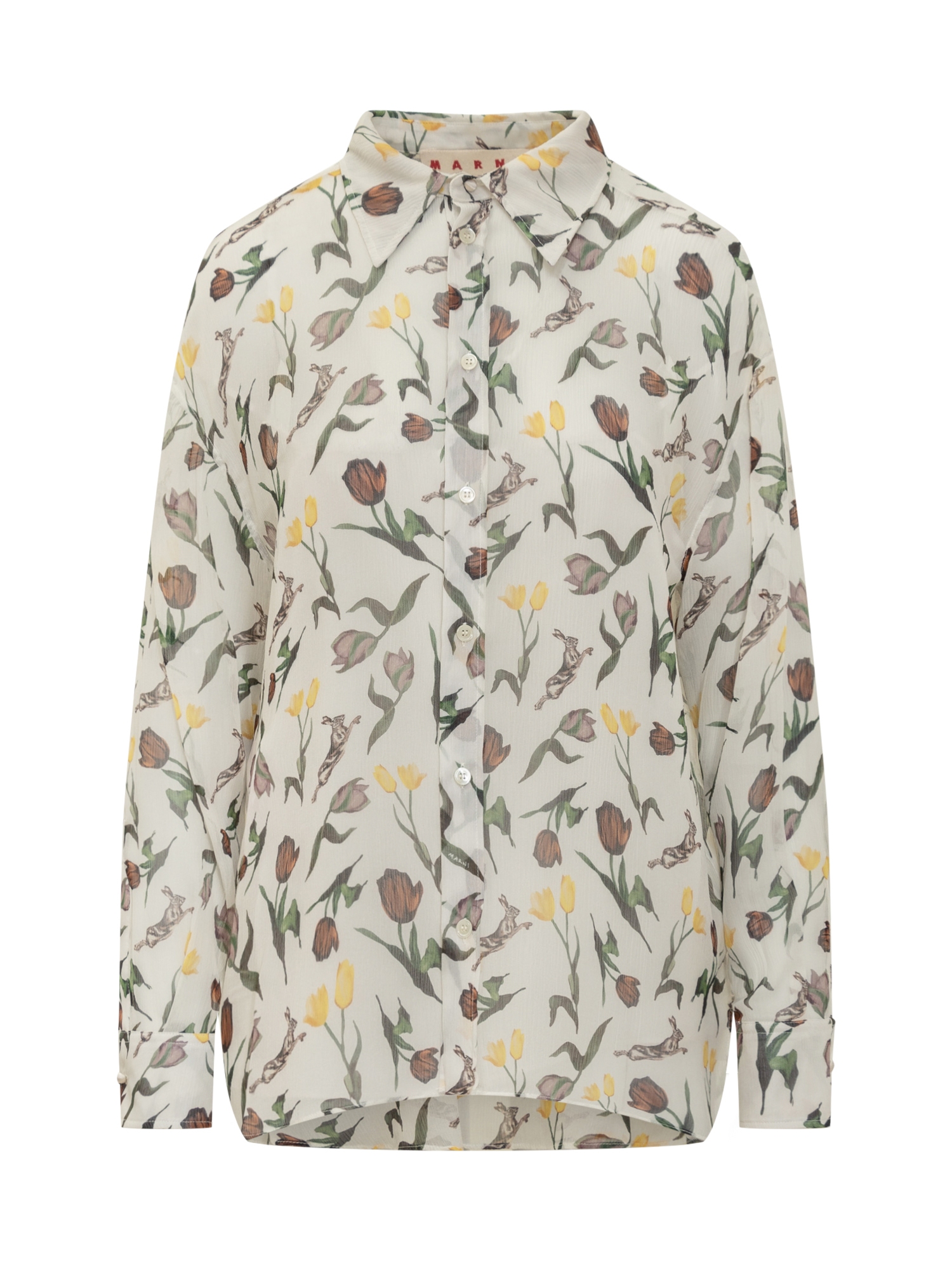 [Marni] Shirts Long Sleeve FW25 CAMA0593V0UTSG34 THW04
