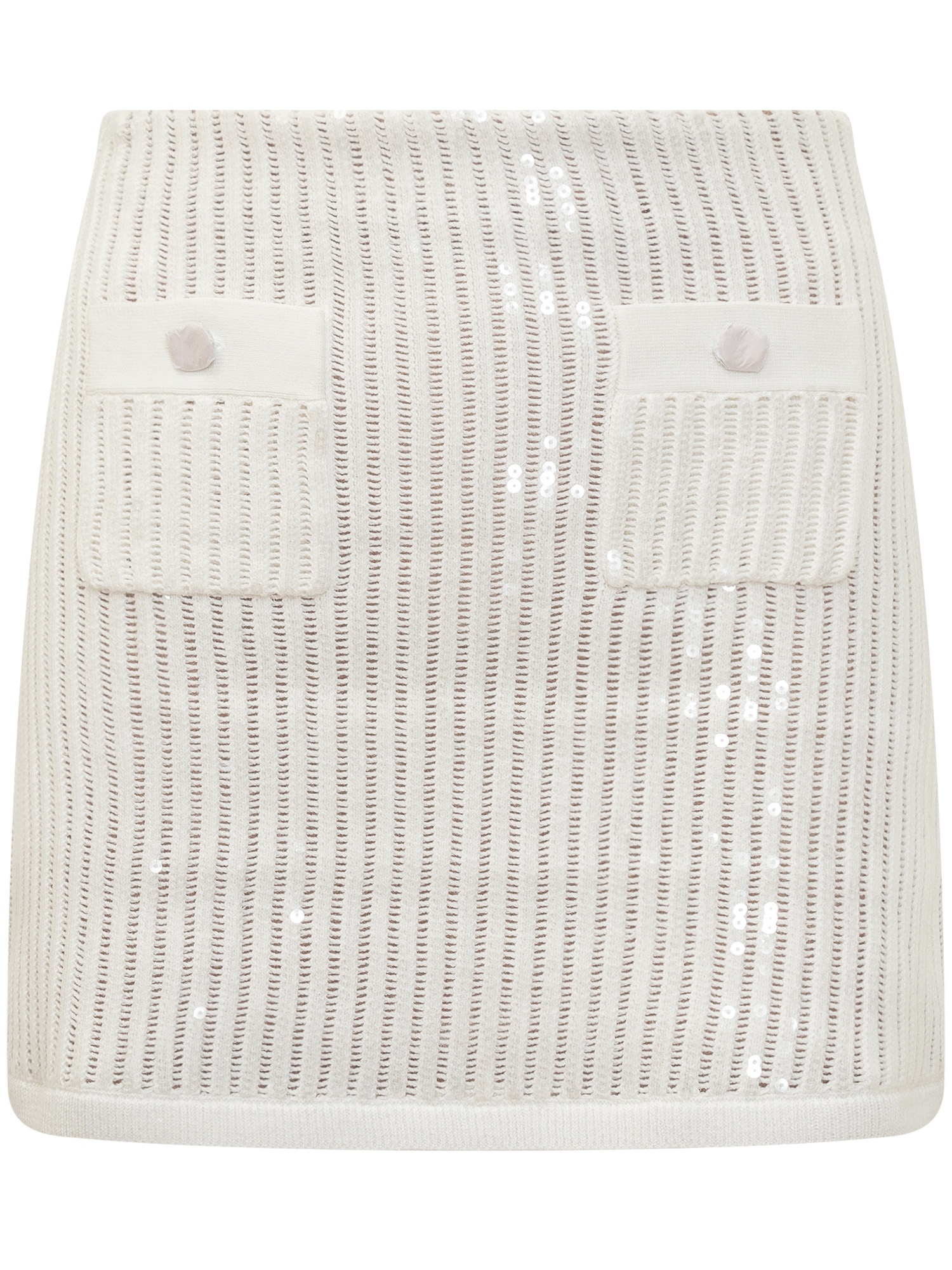 [Self-portrait] Mini skirt SS25 SS25126SKW WHITE