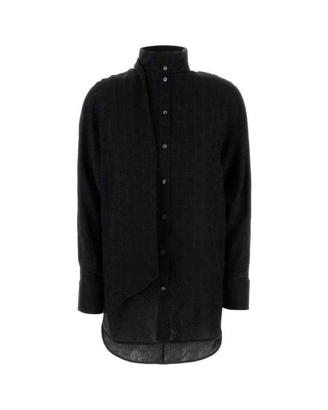 [Salvatore Ferragamo] Shirts Long Sleeve SS25 13G530780700 NERO