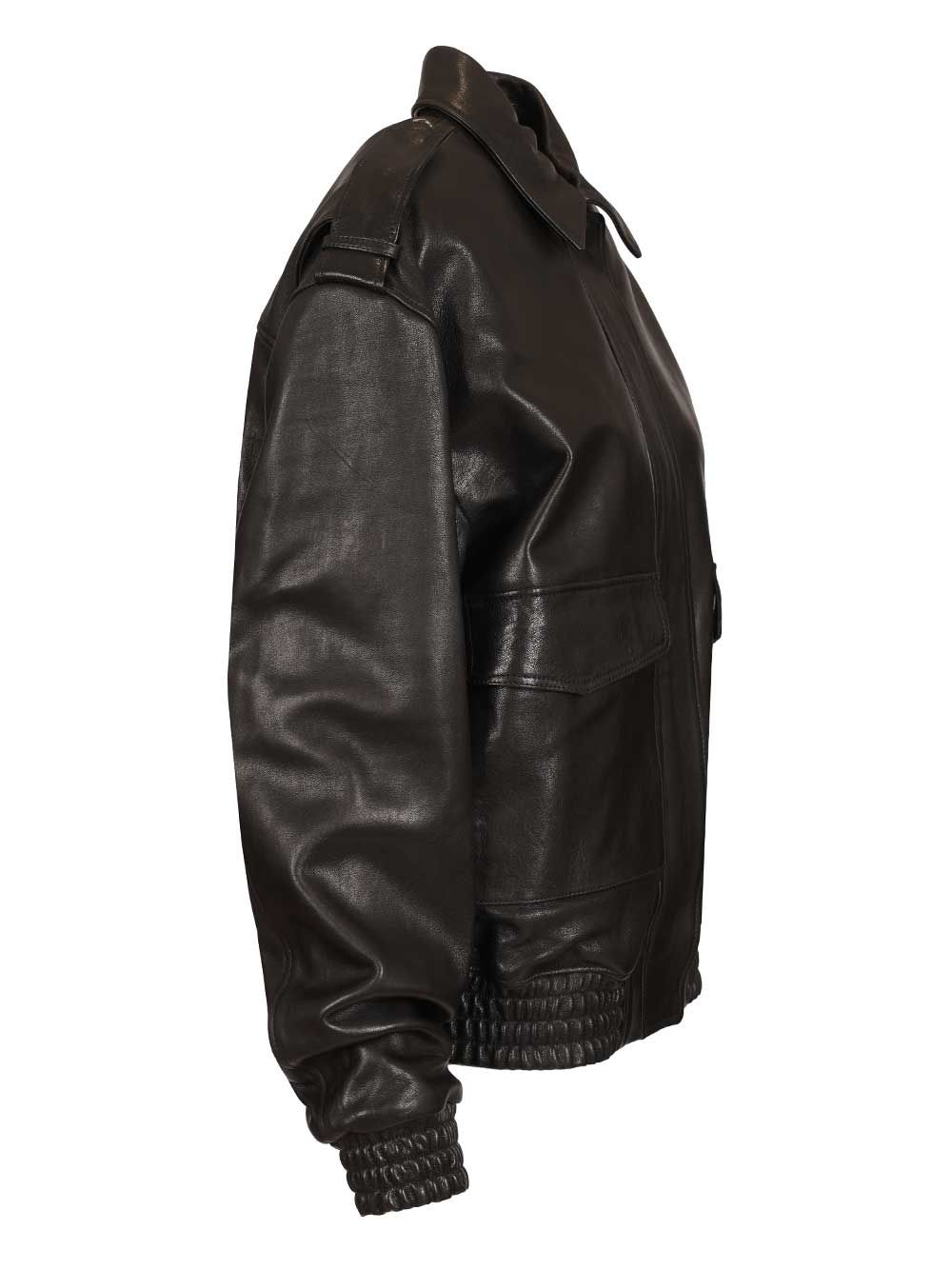 [Arma] Leather Jacket SS26 010L261046.02BLACK