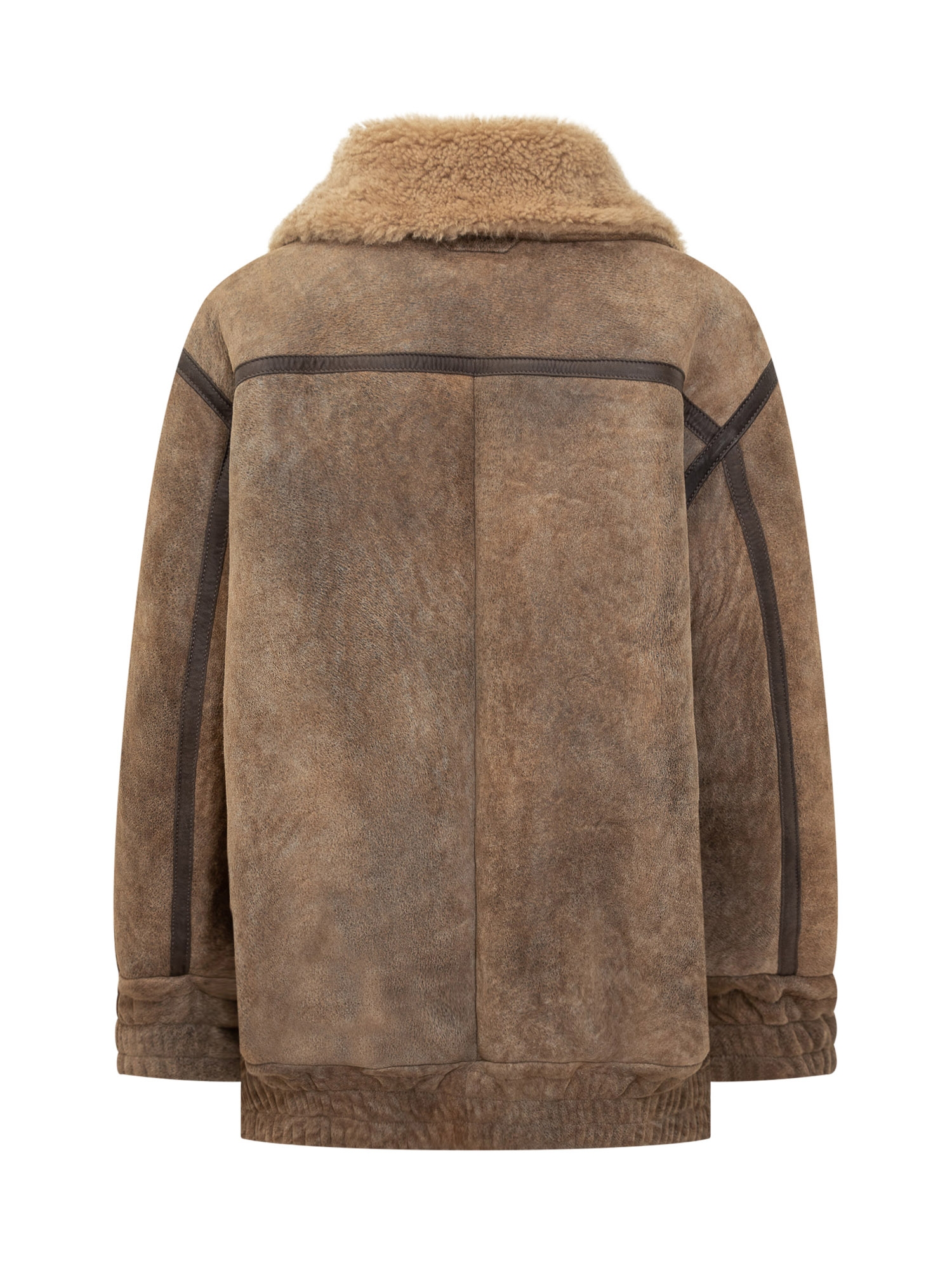 [SALVATORE SANTORO] Leather Jacket FW25 W25SANTD49028D CAMEL
