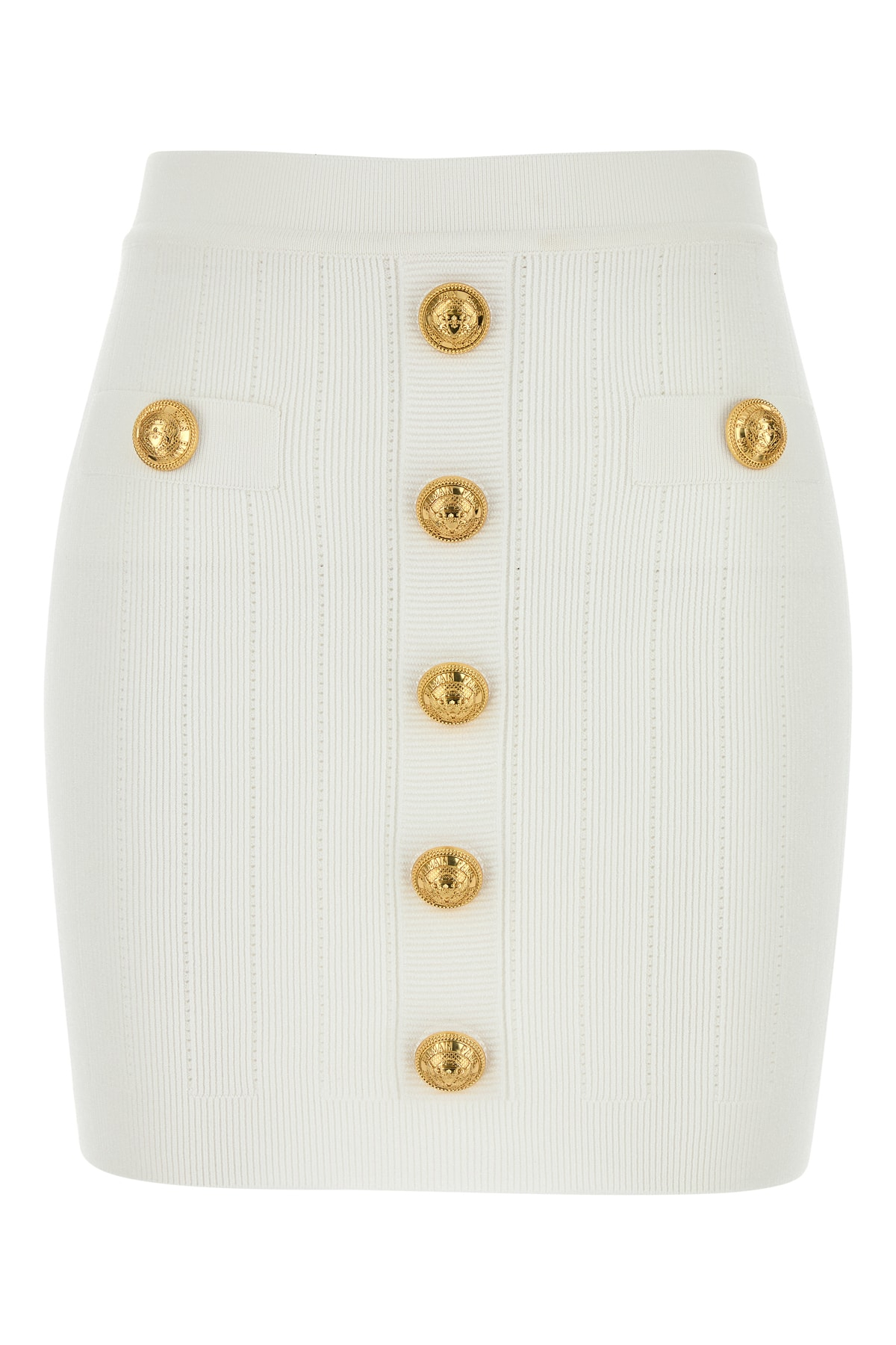 [Balmain] Mini skirt SS25 EF1LB290KB07 0FA