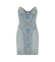 [Balmain] Sleeveless dress SS25 EF1R1315DF23 6FC
