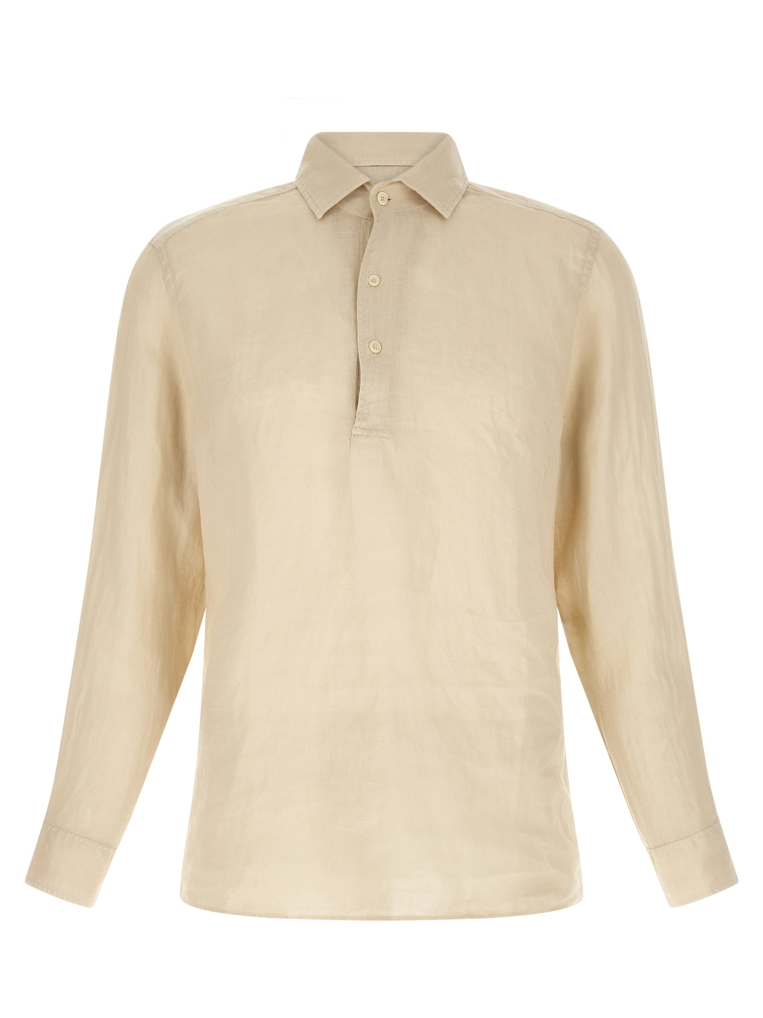 [MC2 Saint Barth] T-shirts Long Sleeve SS26 RAPHAELPOLOLONGLINEN10HGRAIN