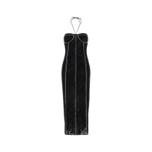 [OSEREE] Sleeveless dress FW24 OGD243 BLACK