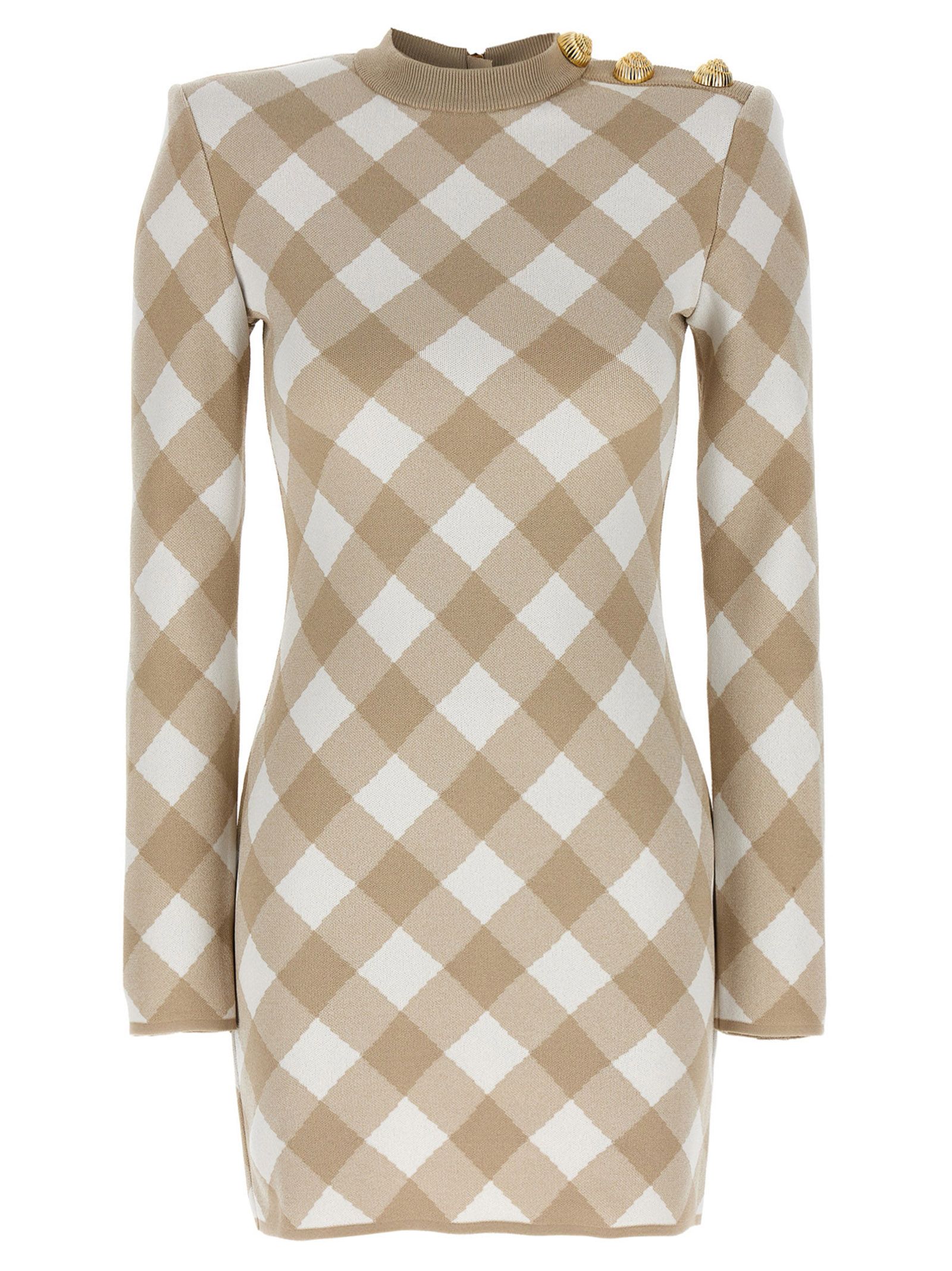 [Balmain] Long sleeve dress FW24 DF0R8739KH56GVQ